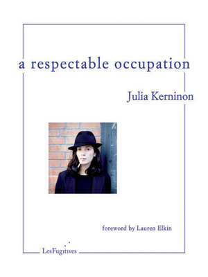 cover image of A Respectable Occupation